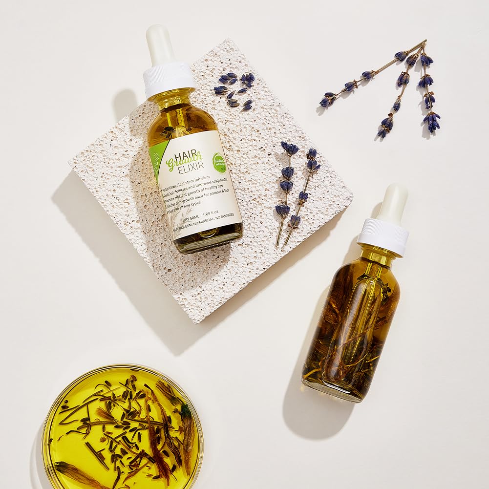 Ulei ✨ CREȘTERE | ANTICĂDERE 100% Organic -🌿 Rozmarin | Ricin | Arbore de Ceai