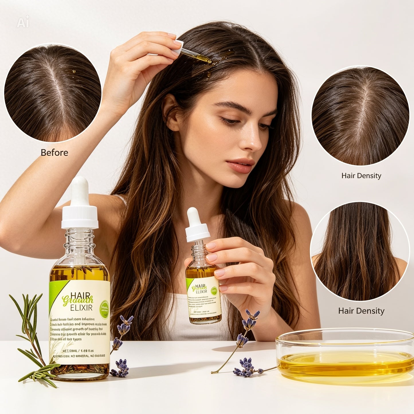 TRATAMENT PAR ✨  ANTICĂDERE / CREȘTERE -🌿 Rozmarin | Ricin